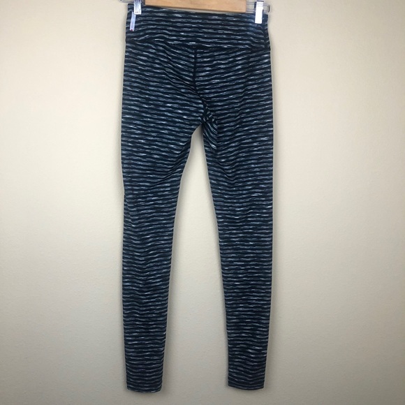 Zella striped full length leggings yoga exercises soft XS - Picture 4 of 6